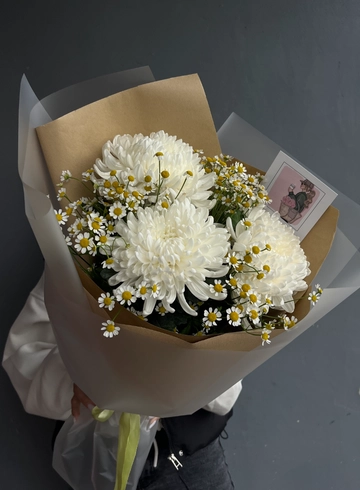 Сборный букет «Милые ромашки» от интернет-магазина цветов в 