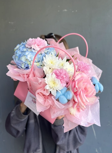 Цветочная композиция «Розовый блеск» от интернет-магазина цветов в 