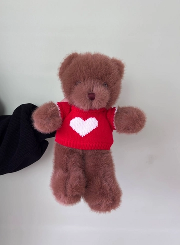 Коричневый мишка в свитере от интернет-магазина цветов в 