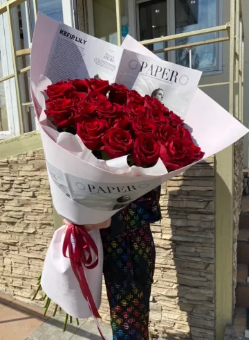 Букет из высоких роз «Гранд» от интернет-магазина цветов в 