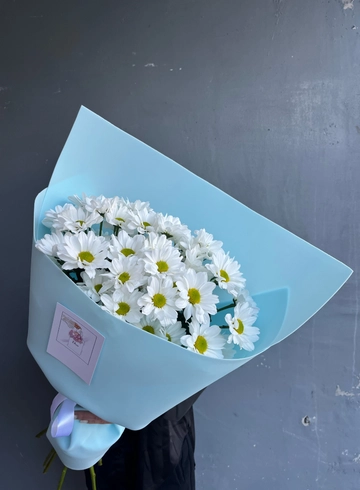 Монобукет из кустовых хризантем от интернет-магазина цветов в 