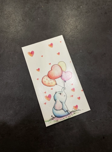 Конверт для денег &laquo;Слоник с шариками&raquo; от интернет-магазина цветов в 